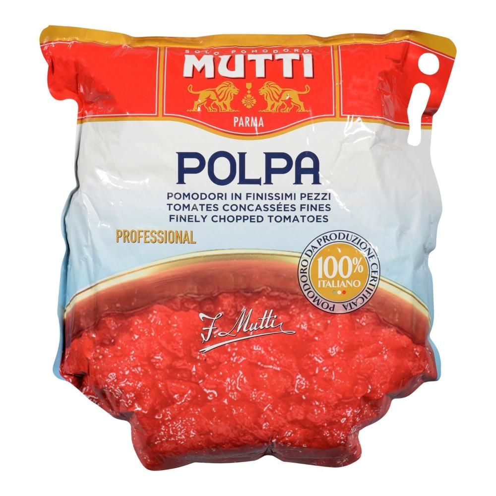 Mutti Tomates Polpa Finement Hachées, 5 Kg – 2 Par Carton