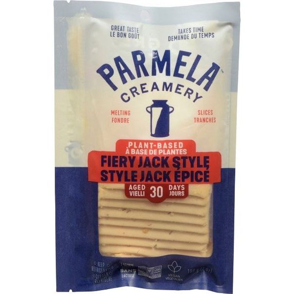 Parmela Creamery Tranche De Fromage À Base De Plantes Style Fiery Jack, 198 G -- 8 Par Boîte