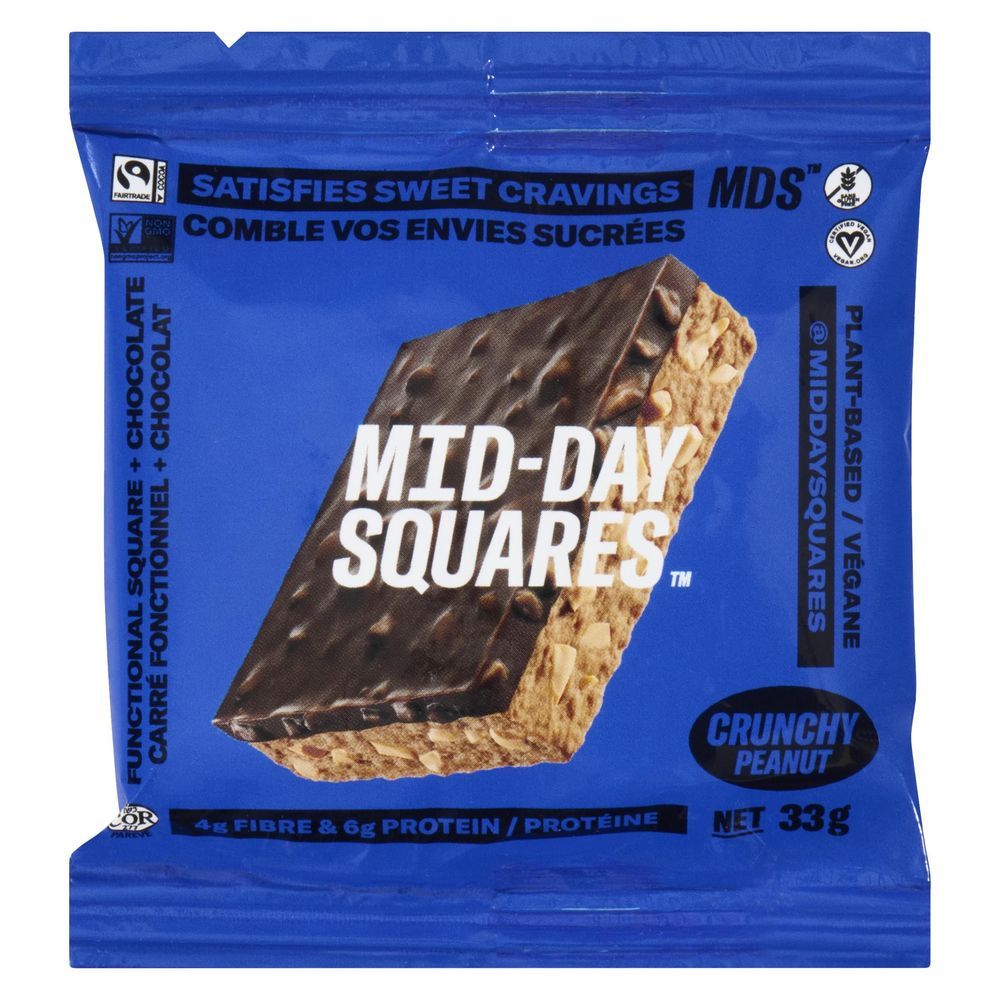 Mid-day Squares Crunchy Peanut, 33 G -- 48 Per Case