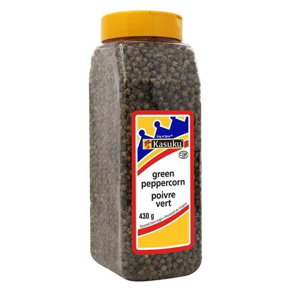 Kasuku Poivre Vert En Grains, 430 G – 9 Sachets Par Boîte