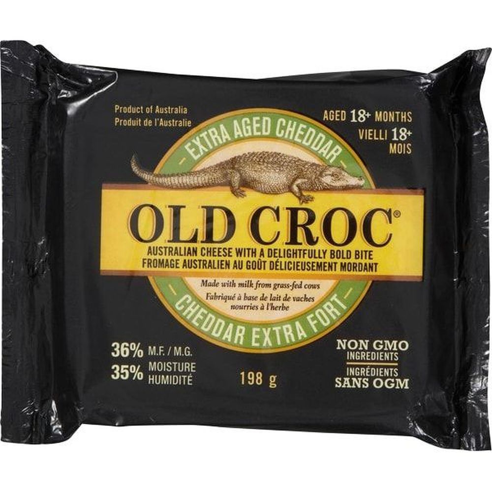 Old Croc Cheddar Extra-affiné Australien, 198 G -- 12 Par Boîte