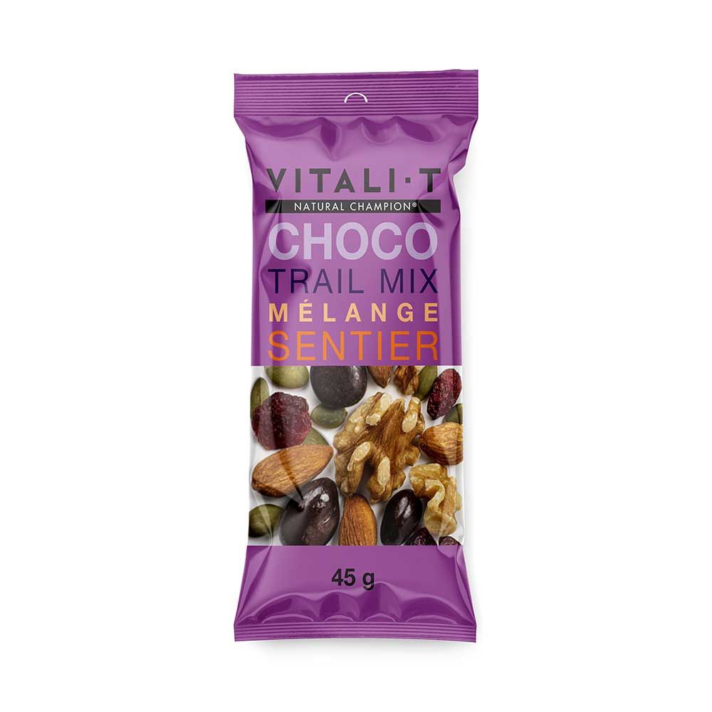 Vitali-t Natural Champion Chocolate Trail Mix, 45 G -- 15 Per Case