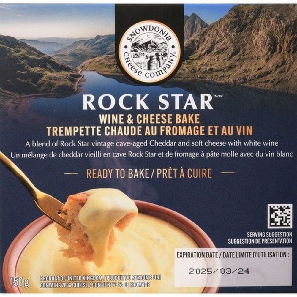 Snowdonia Rock Star Wine And Cheese Bake, 150 G -- 9 Per Case