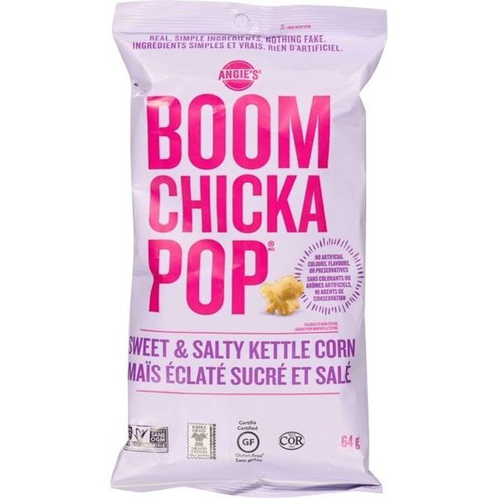 Angie's Boomchickapop Maïs Soufflé Sucré-salé Kettle Corn, 64 G -- 12 Par Boîte