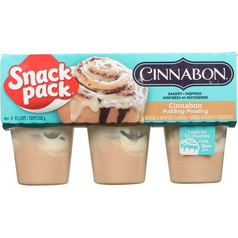 Snack Pack Cinnabon Pudding, 92 G -- 48 Per Case