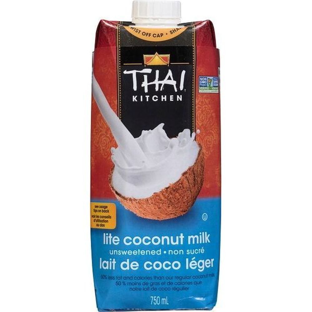 Thai Kitchen Unsweetened Lite Coconut Milk Tetra Pack, 750 Ml -- 6 Per Case