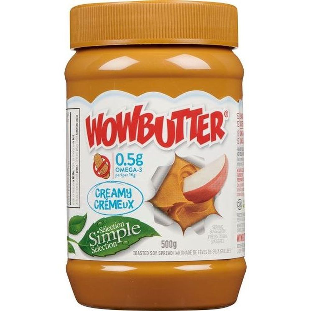 Wowbutter Creamy Peanut-free Soy Spread, 500 G -- 6 Per Case