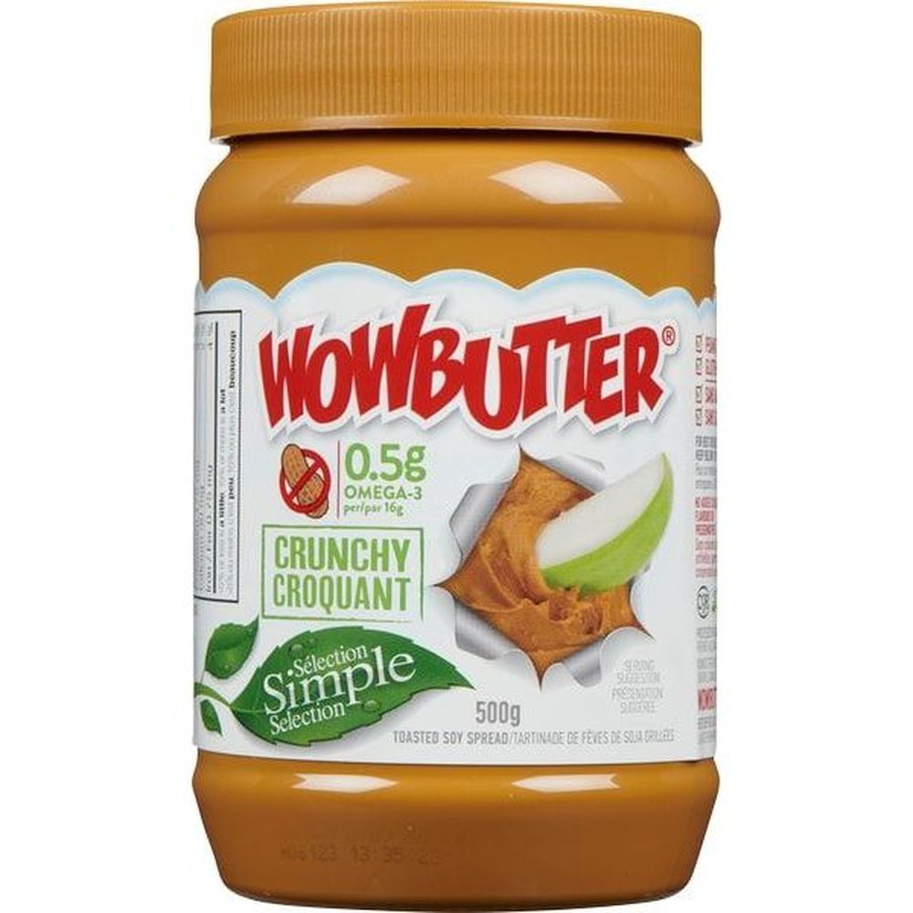 Wowbutter Crunchy Peanut-free Soy Spread, 500 G -- 6 Per Case