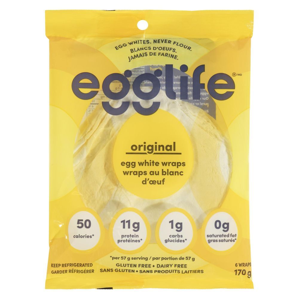 Egglife Original Egg White Wraps, 170 G -- 12 Per Case