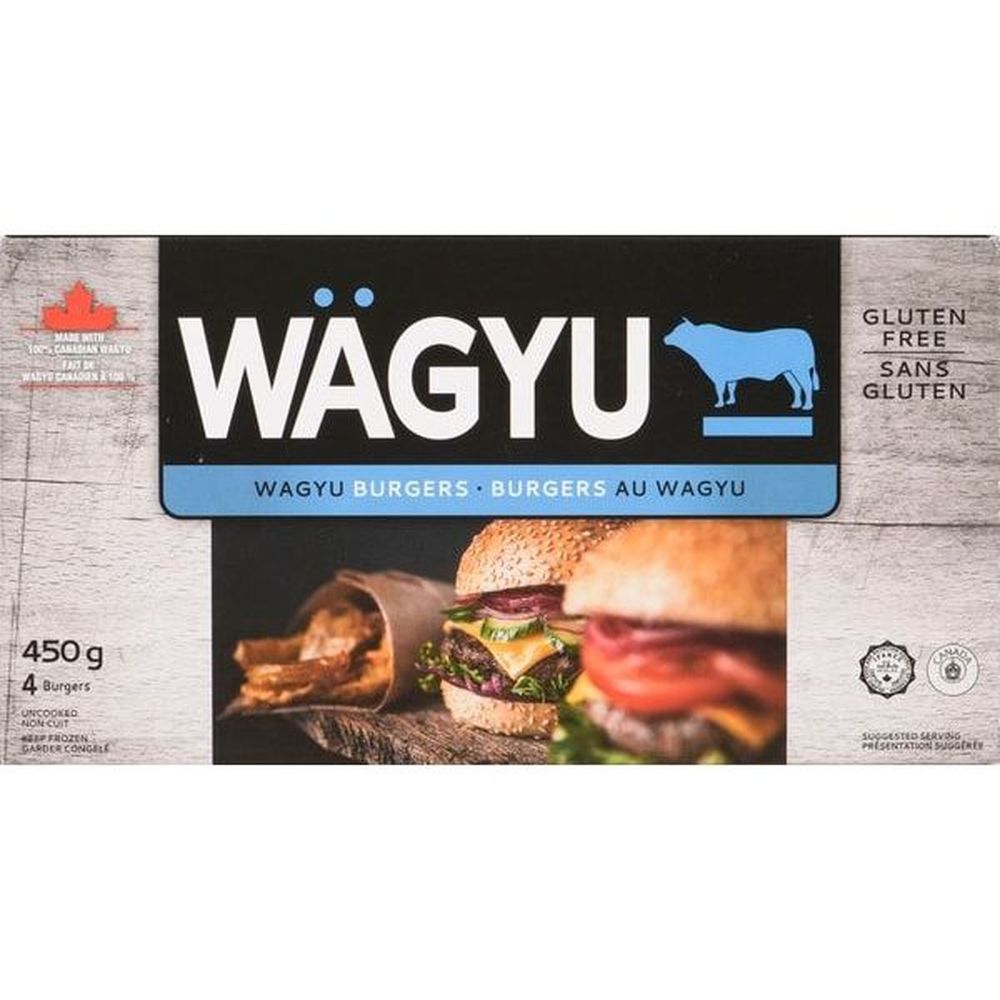 Riz Brands Wagyu Burger, 450 G -- 6 Per Case