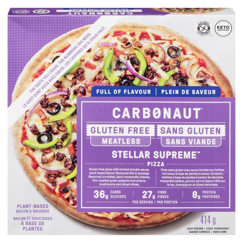 Carbonaut Gluten Free Stellar Supreme Pizza -- 8 Per Case