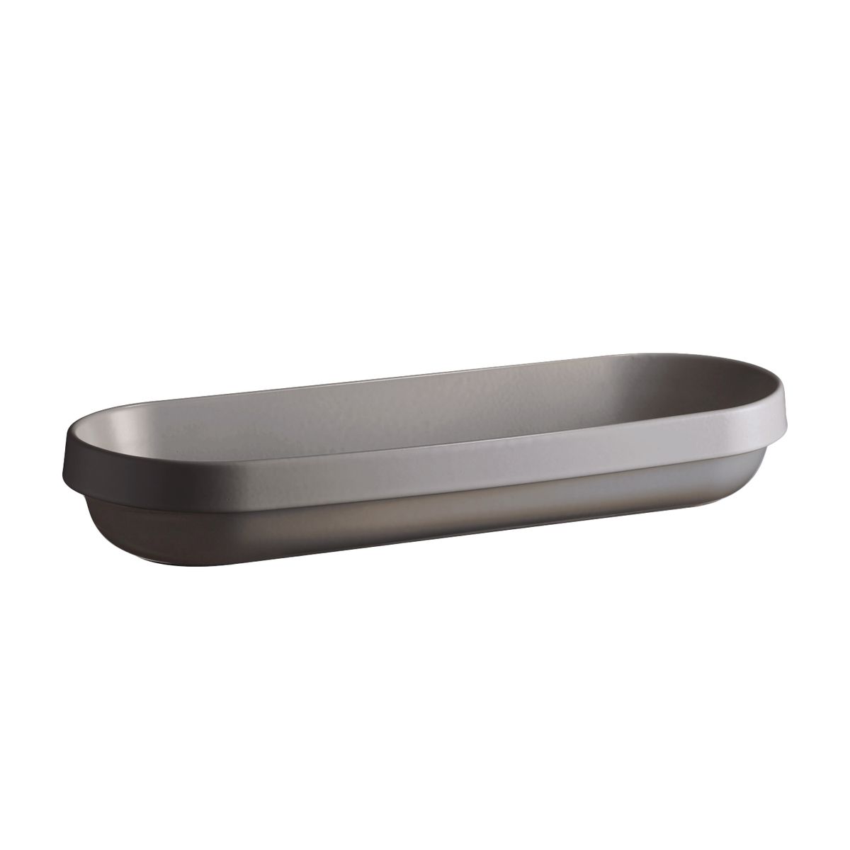 Emile Henry Pearl Grey Welcome Long Dish, 2 L Capacity