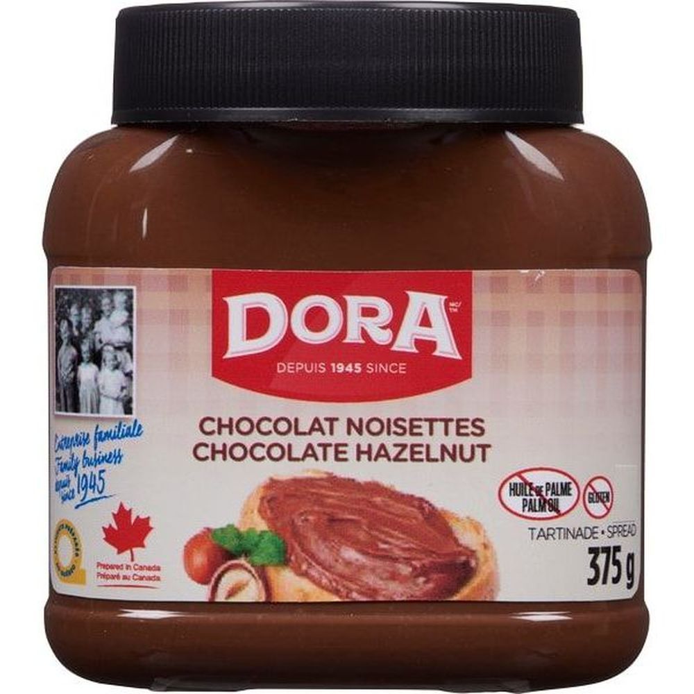 Dora Chocolate Hazelnut Spread, 375 G -- 15 Per Case