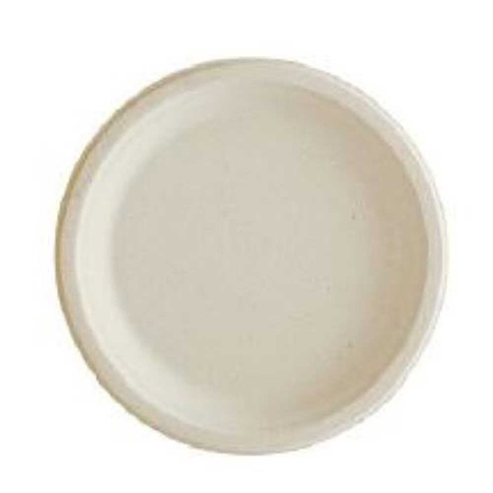 Ecosystems Kraft Molded Fiber Round Plate, 9 In -- 500 Per Case