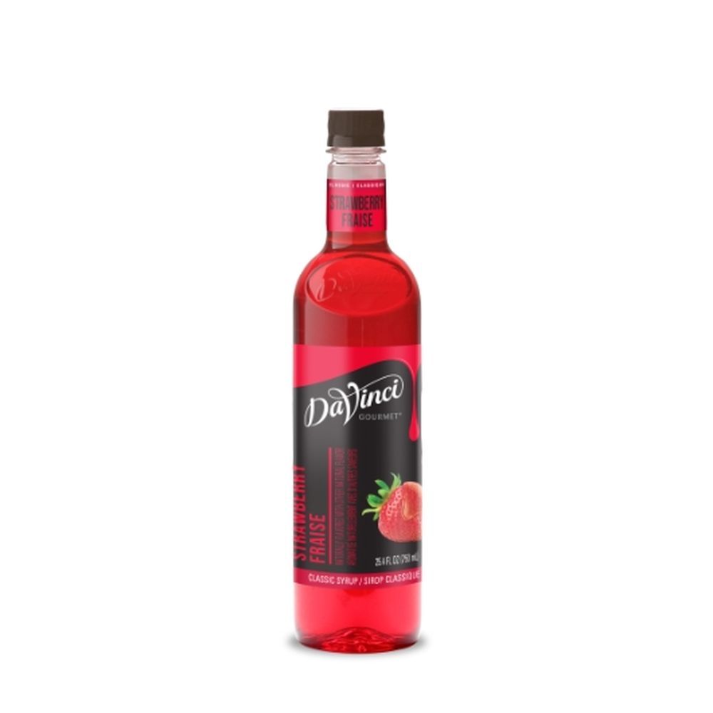 Davinci Gourmet Sirop Aromatisé À La Fraise, 750 Ml – 4 Par Caisse