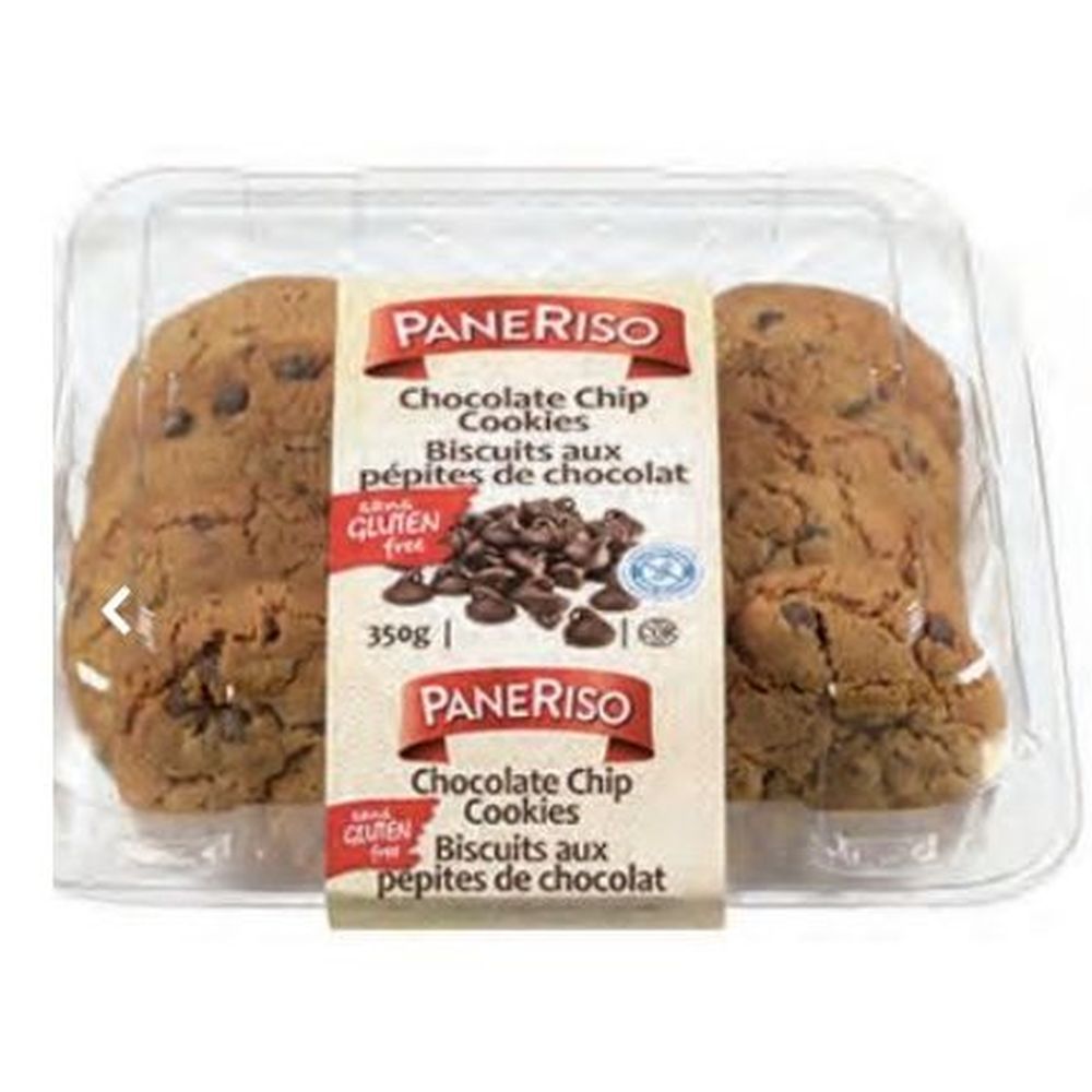 Paneriso Gluten Free Chocolate Chip Cookies, 350 G -- 6 Per Case