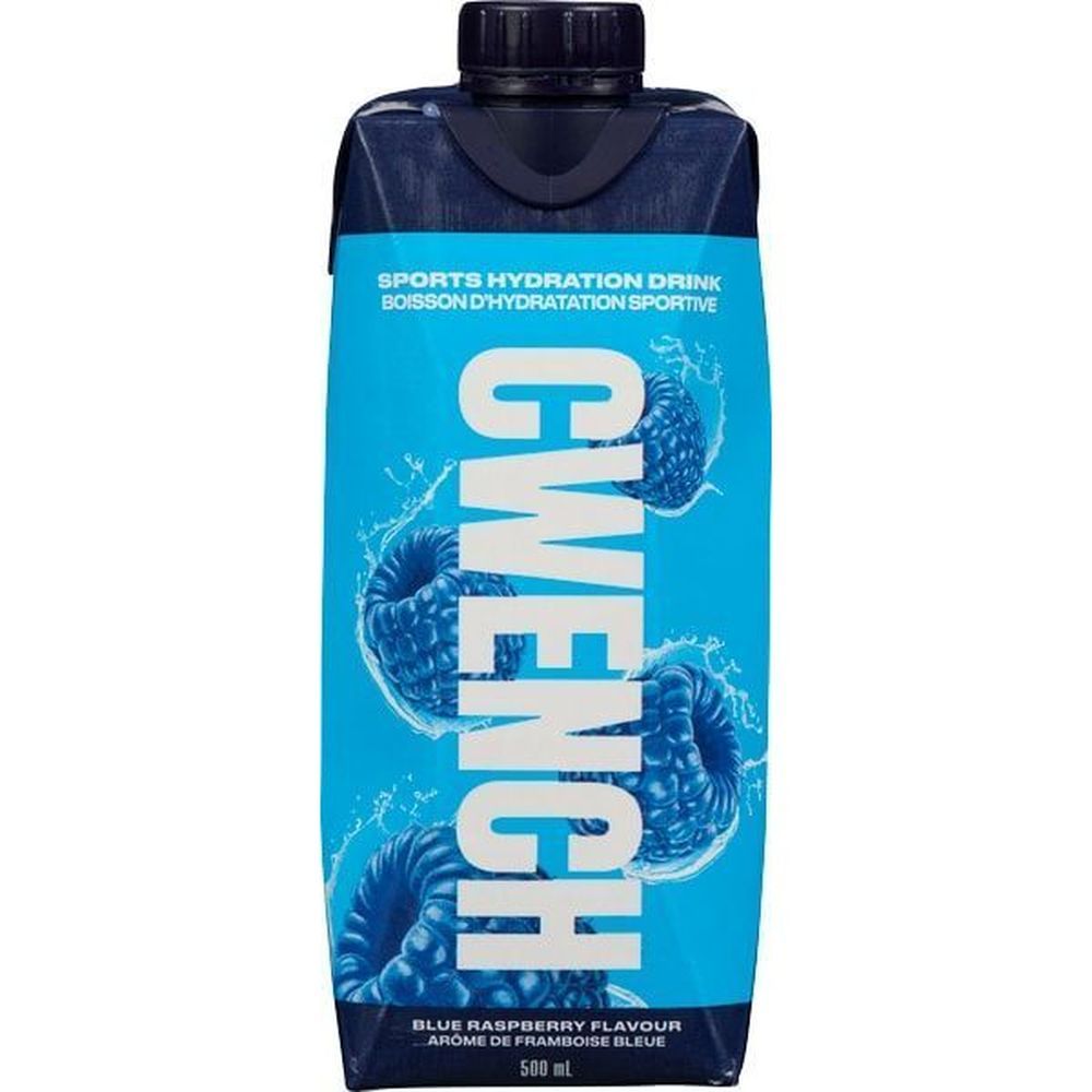 Cwench Hydration Blue Raspberry Sports Hydration Drink, 500 Ml -- 12 Per Case
