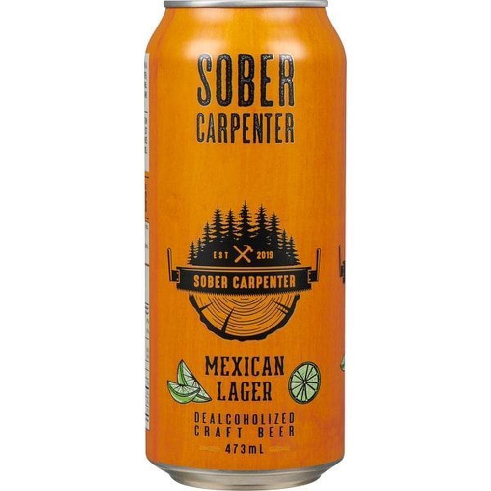 Sober Carpenter Mexican Lager Dealcoholized Craft Beer, 473 Ml -- 12 Per Case