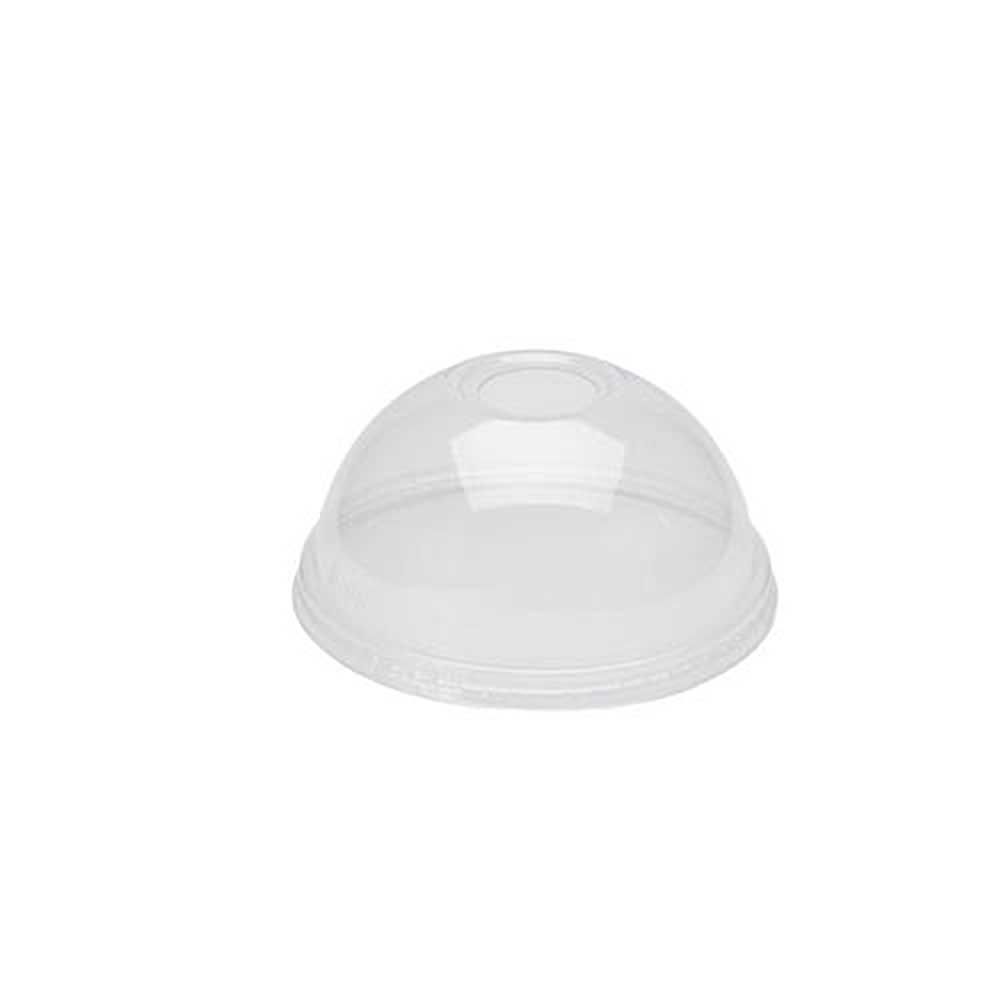 Eco-packaging Couvercle Dôme Transparent En Pet De 98 Mm Pour Gobelets De 16/20/24 Oz -- 20 Par Boîte