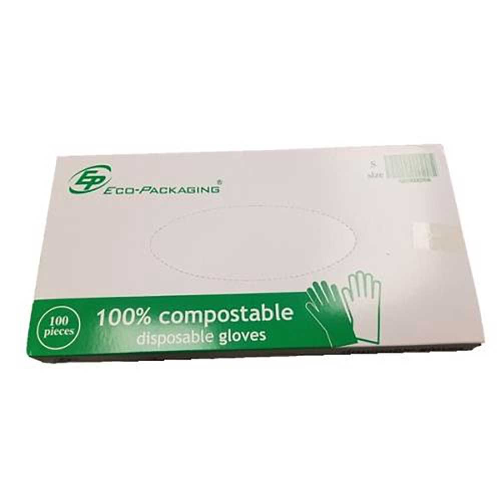 Eco-packaging Petits Gants Compostables -- 100 Par Boîte