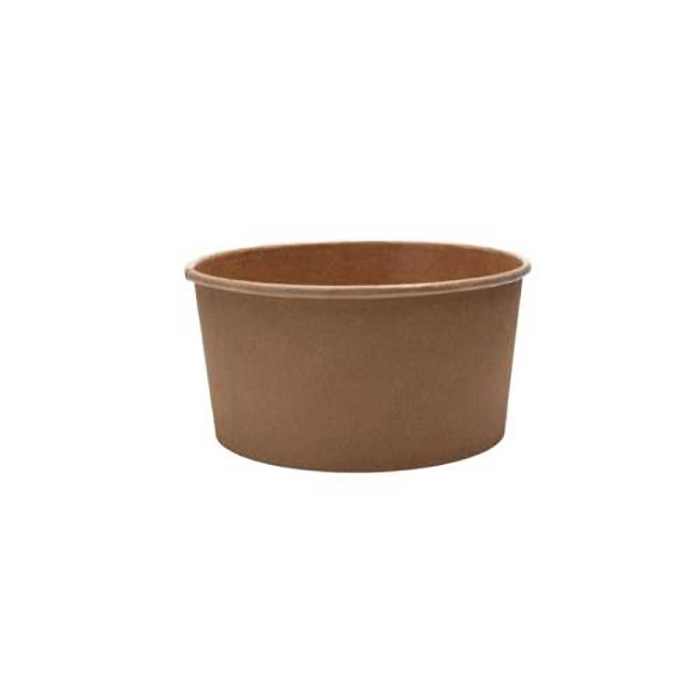 Eco-packaging Kraft Compostable Paper Bowl, 32 Oz Capacity -- 6 Per Case