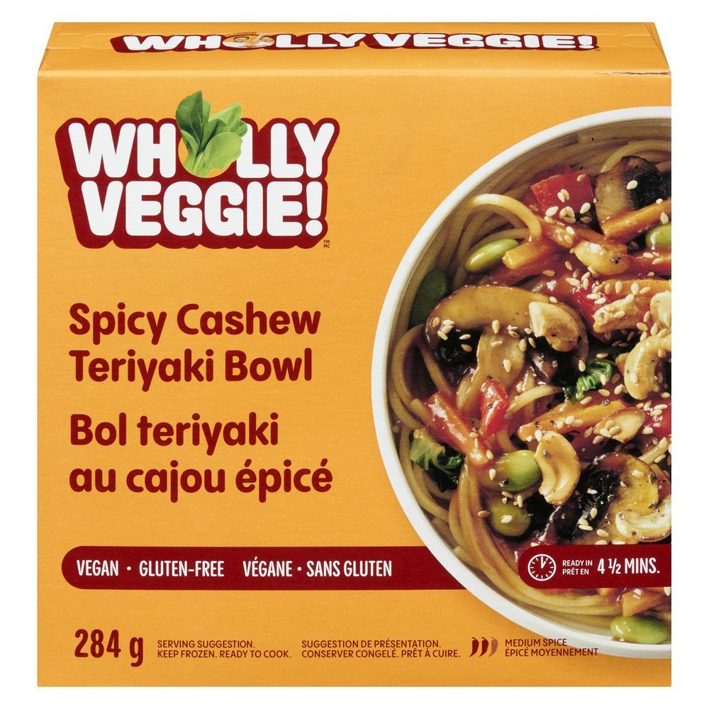 Wholly Veggie Spicy Cashew Teriyaki Bowl, 284 G