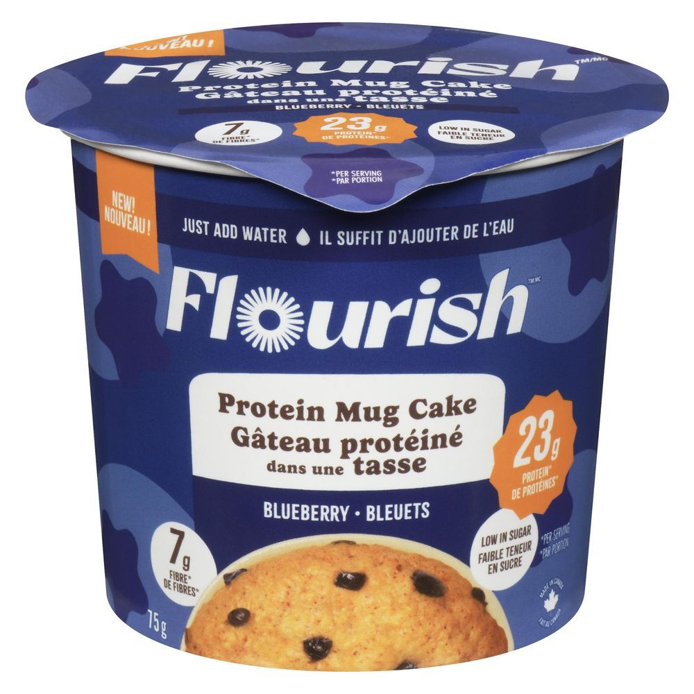 Flourish Pancakes ,gâteaux Protéinés Aux Myrtilles En Tasse, 75 G