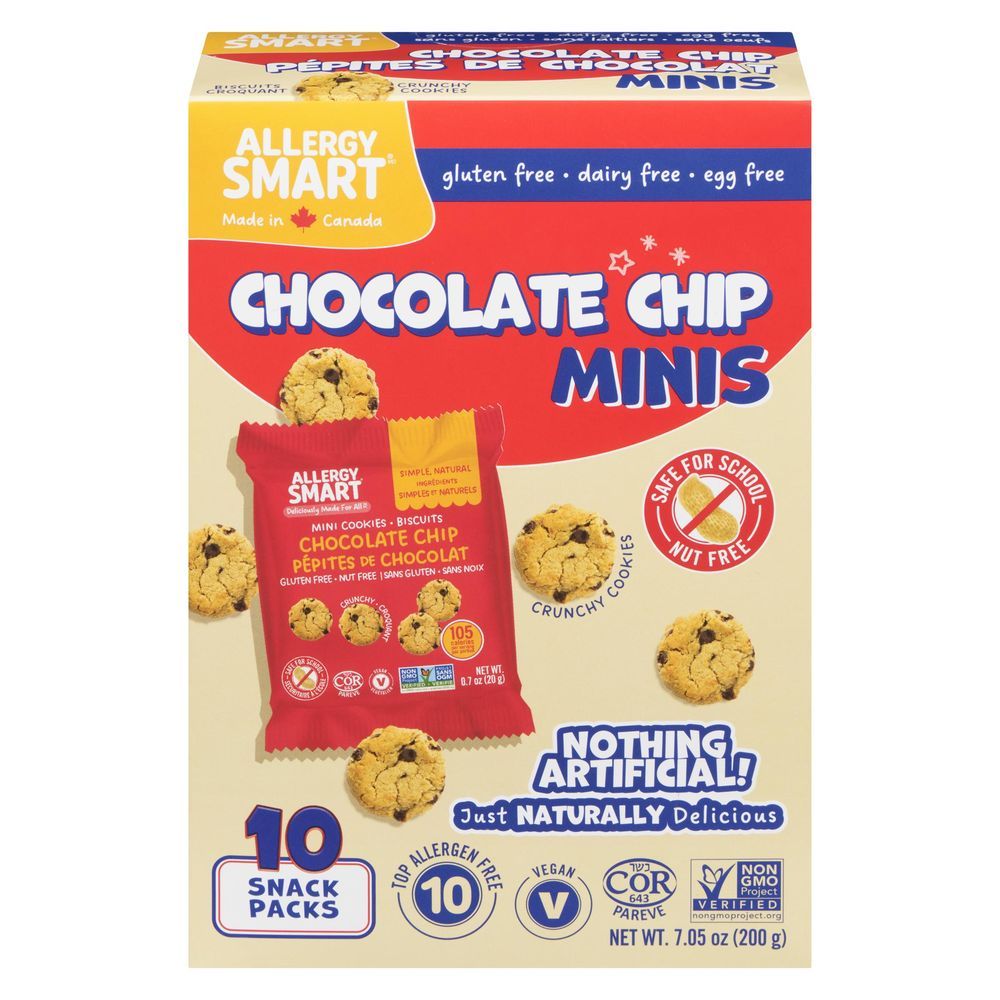 Allergy Smart Chocolate Chip Mini Cookies, 200 G
