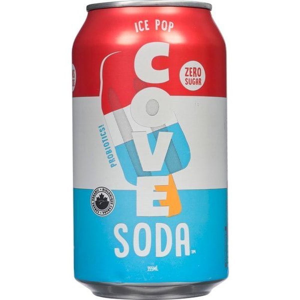 Cove Probiotic Ice Pop Soda, 355 Ml -- 12 Per Case