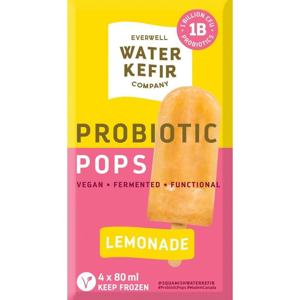 Everwell Water Kefir Lemonade Probiotic Popsicle, 80 Ml -- 24 Per Case