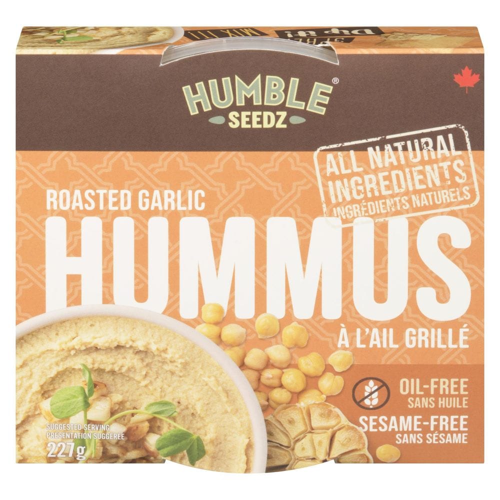 Humble Seedz Roasted Garlic Hummus, 227 G