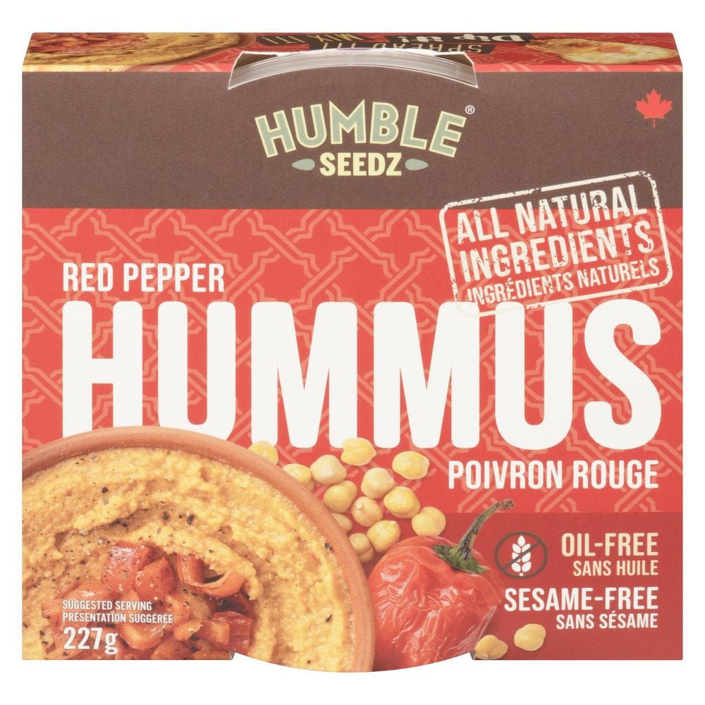 Humble Seedz Humble Red Pepper Hummus, 227 G -- 6 Per Case