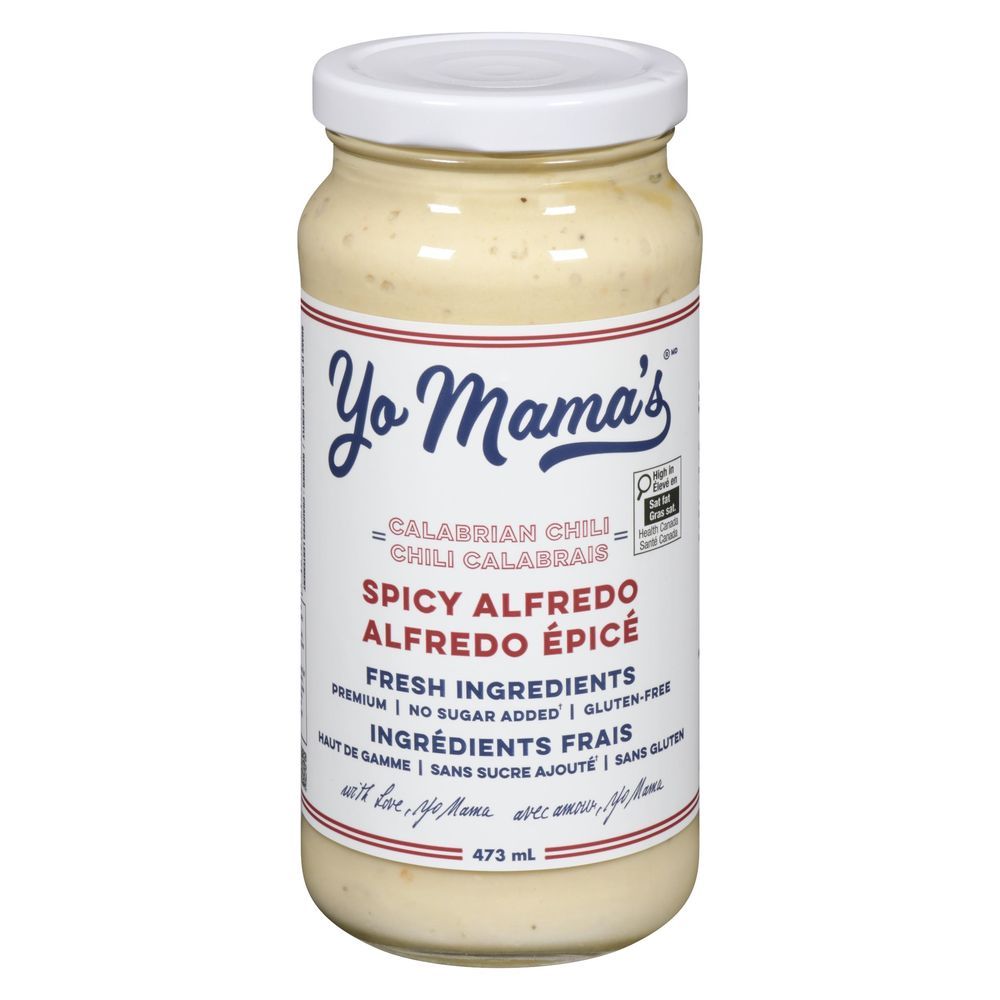 Yo Mama's Calabrian Chili Spicy Alfredo Sauce, 473 Ml