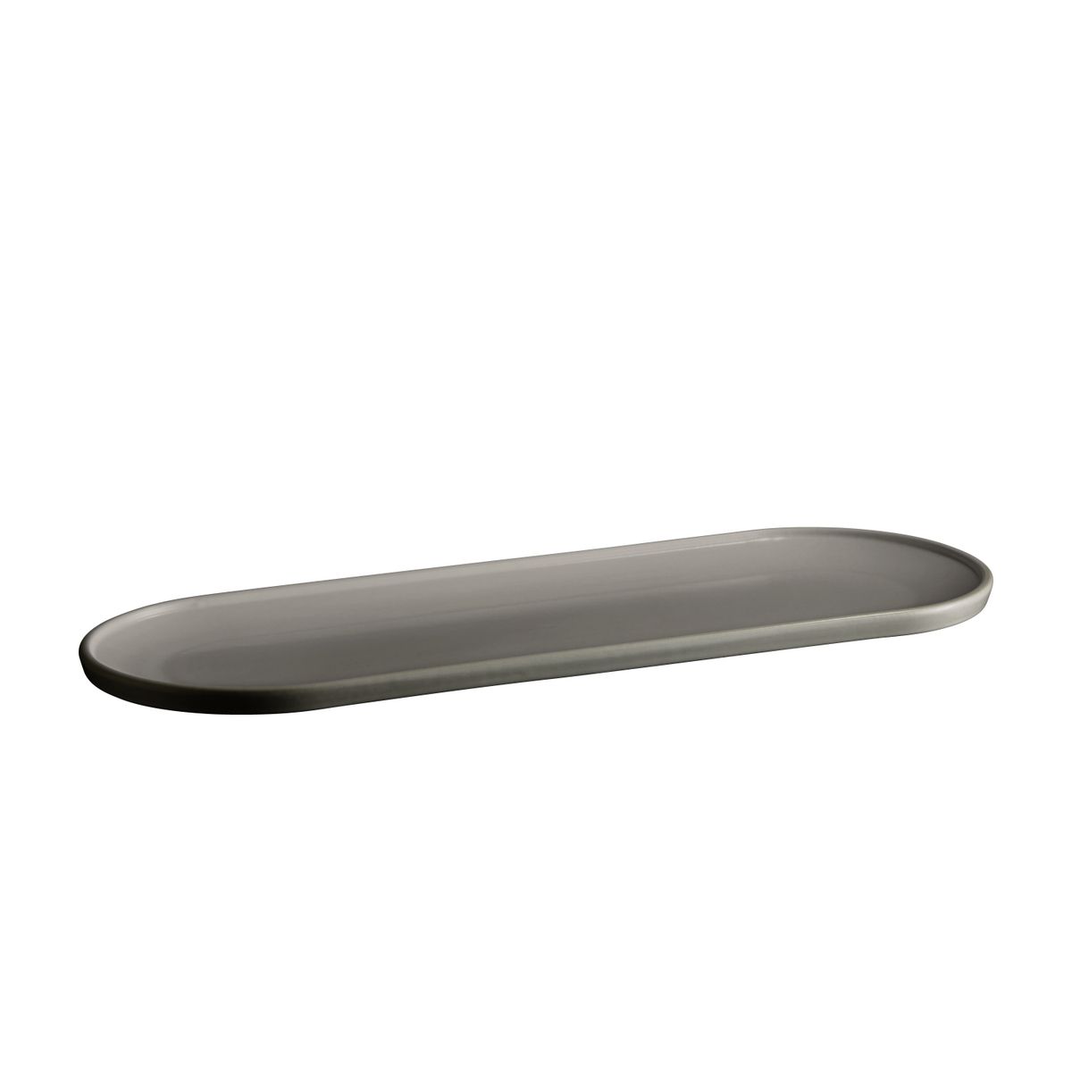 Emile Henry Pearl Grey Welcome Long Tray, 42 X 15 X 1.7cm