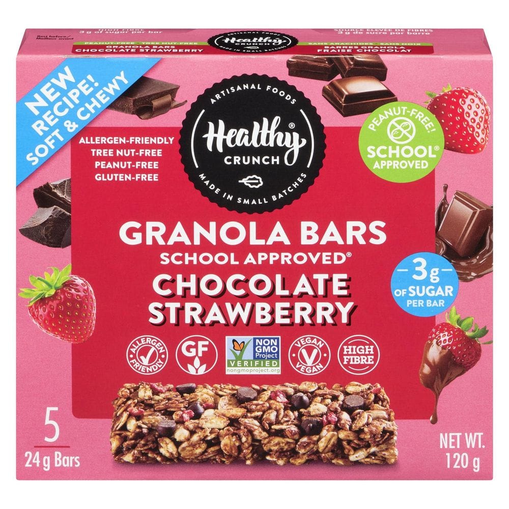 Healthy Crunch School Approved Chocolate Strawberry Granola Bar, 24 G -- 5 Per Case