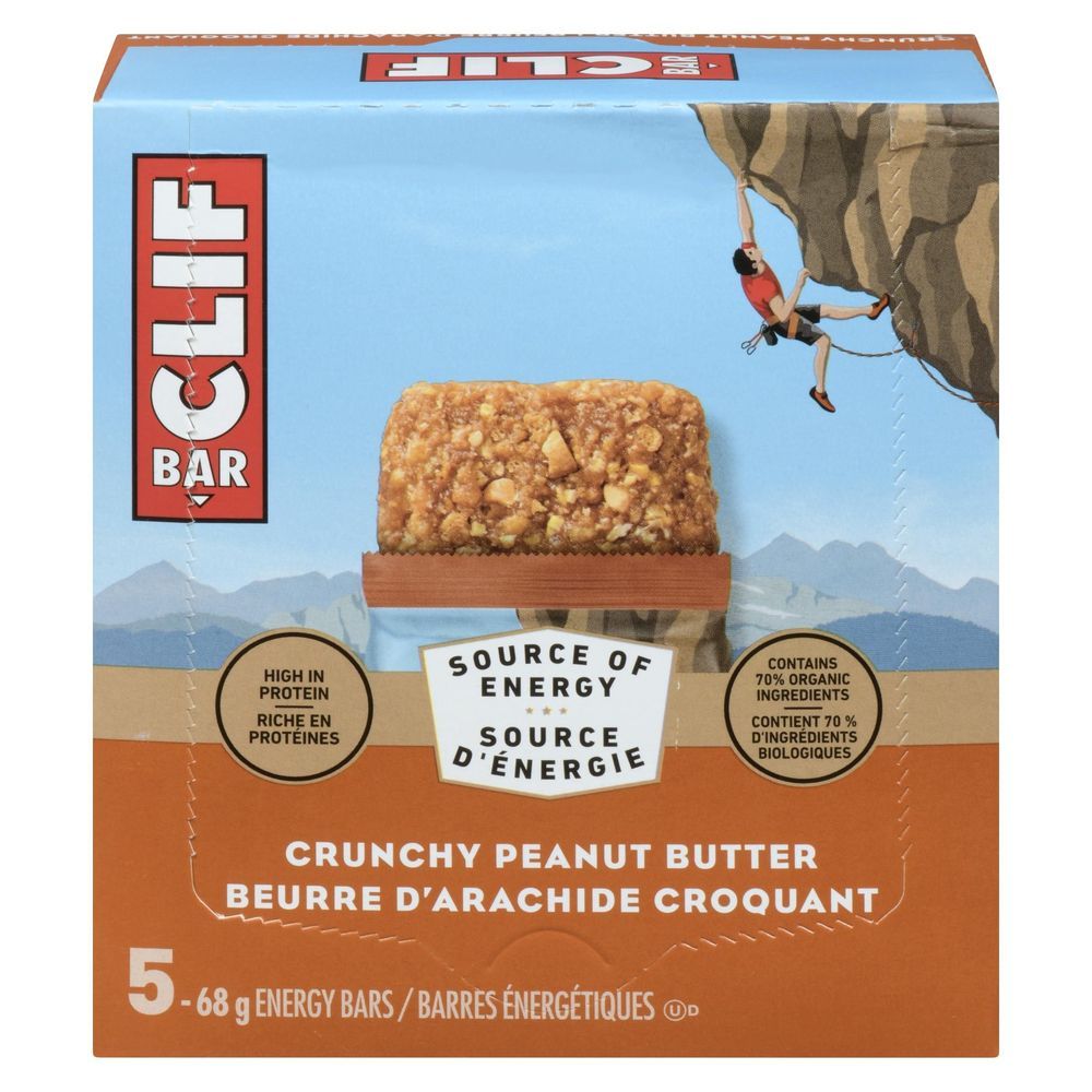Clif Crunchy Peanut Butter Energy Bar, 68 G -- 5 Per Case