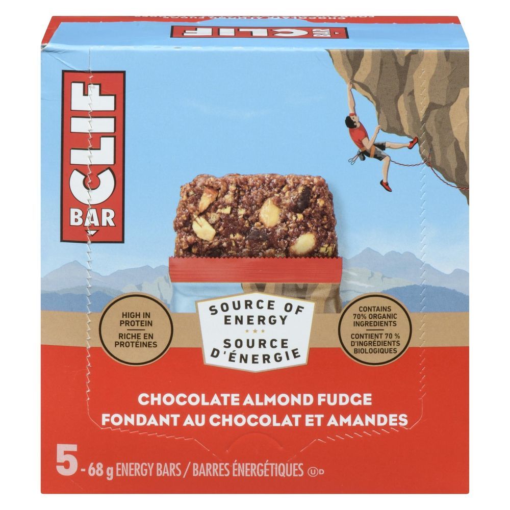 Clif Chocolate Almond Fudge Energy Bar, 68 G -- 5 Per Case