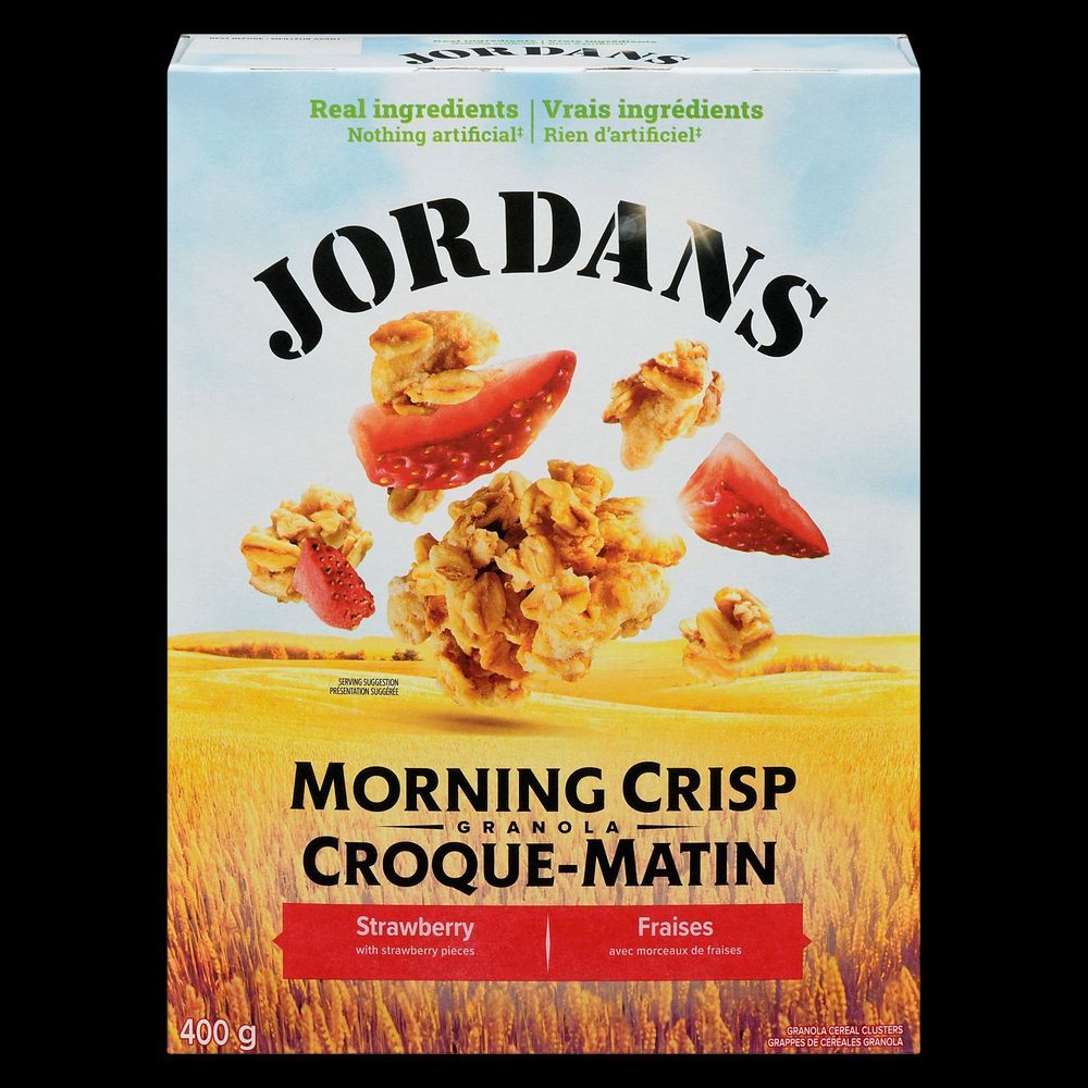 Jordans Morning Crisp Strawberry Granola, 400 G -- 6 Per Case