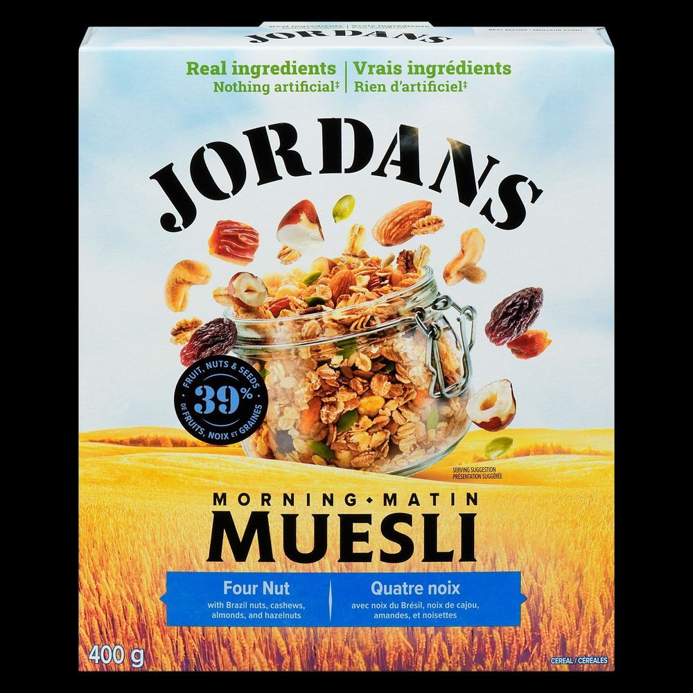 Jordans Muesli Aux Quatre Noix Du Matin, 400 G – 6 Par Boîte