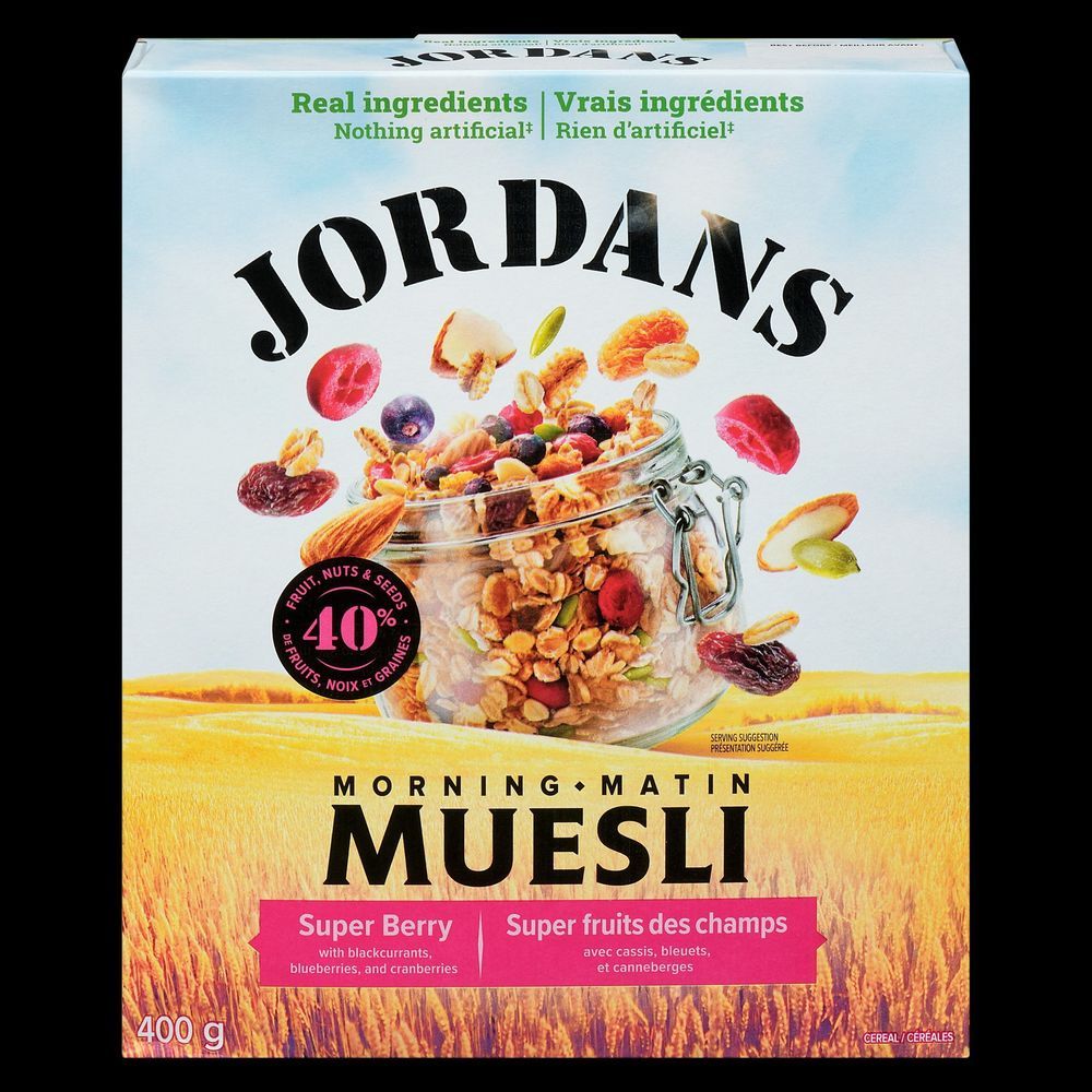 Jordans Muesli Aux Super Baies Du Matin, 400 G – 6 Par Boîte