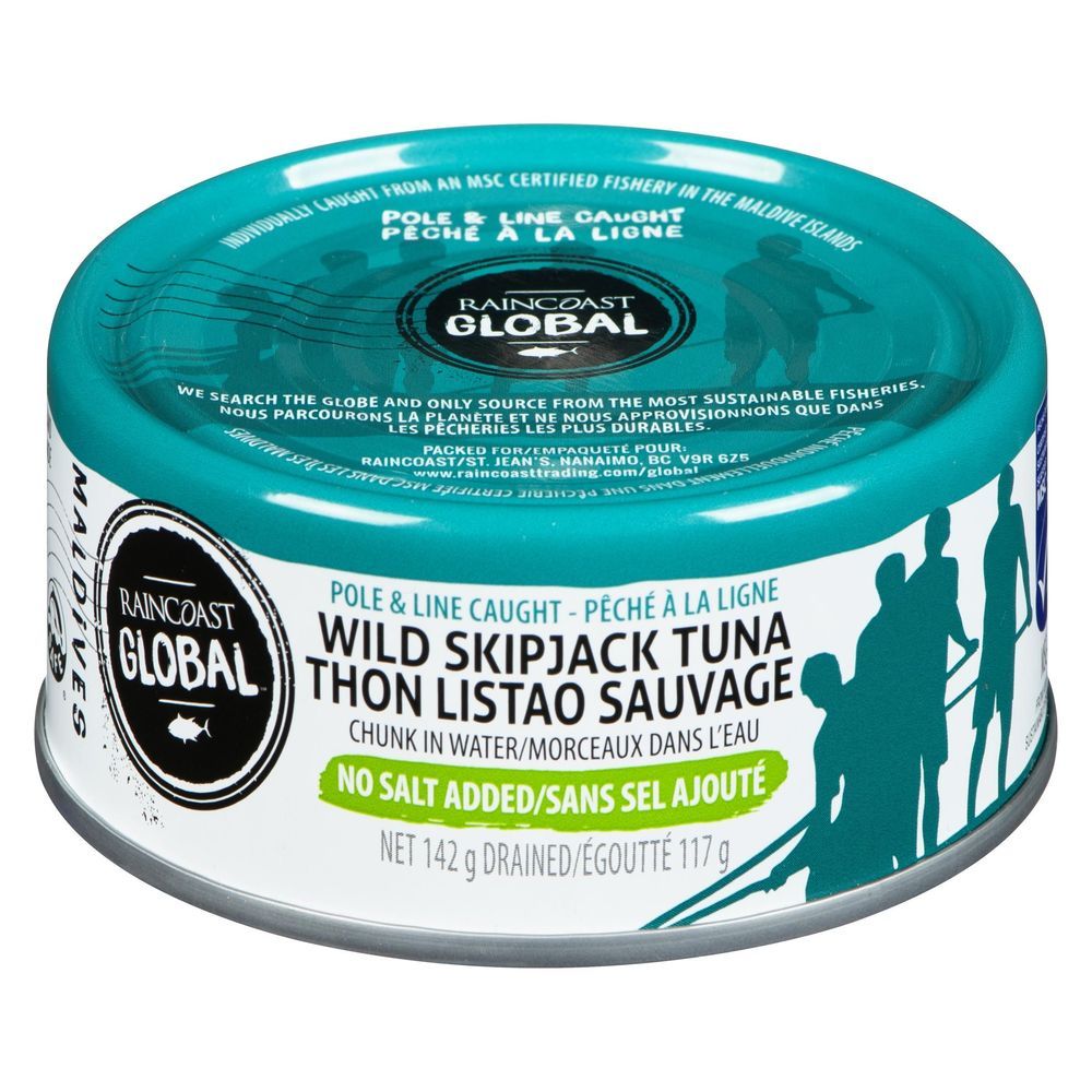Raincoast Trading No Salt Added Skipjack Tuna, 142 G -- 24 Per Case