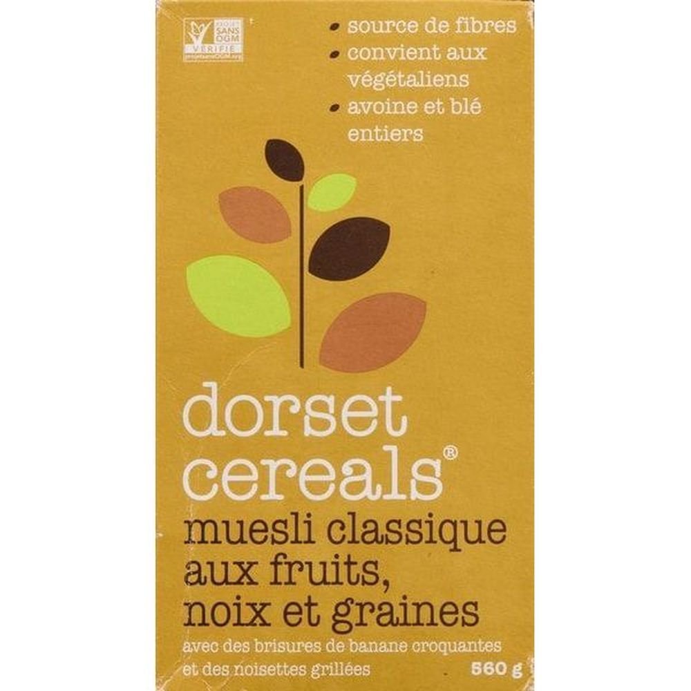 Dorset Muesli Classique Aux Fruits, Noix Et Graines, 560 G – 8 Sachets Par Boîte