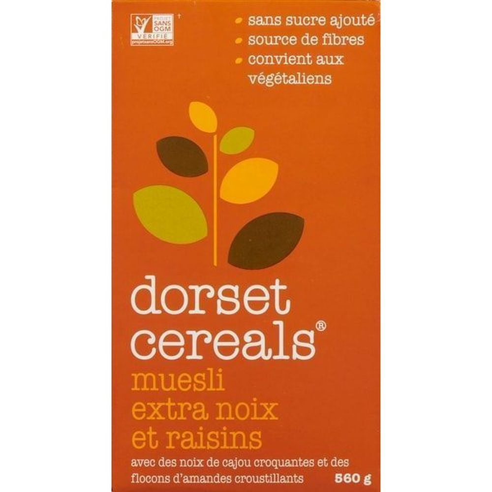 Dorset Muesli Aux Raisins Secs Et Aux Noix, 560 G – 8 Sachets Par Boîte