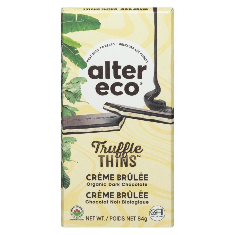 Alter Eco Creme Brulee Truffle Thins, 84 G -- 12 Per Case