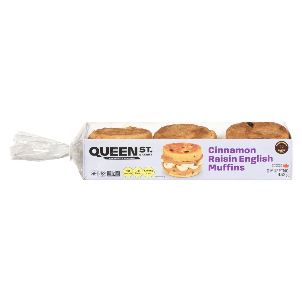 Queen Street Bakery ,muffin Anglais Aux Raisins Et À La Cannelle, 432 G