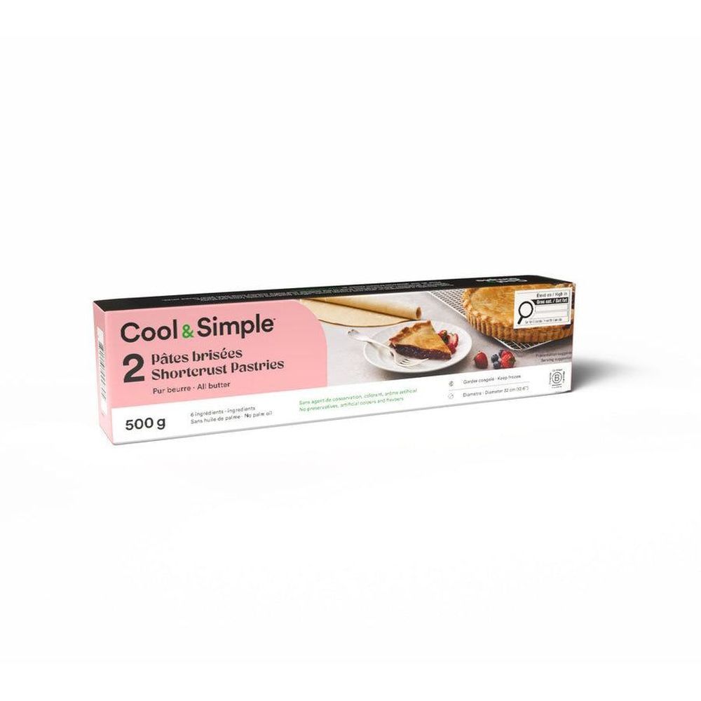 Cool&simple 2 Shortcrust Pastries, 500 G