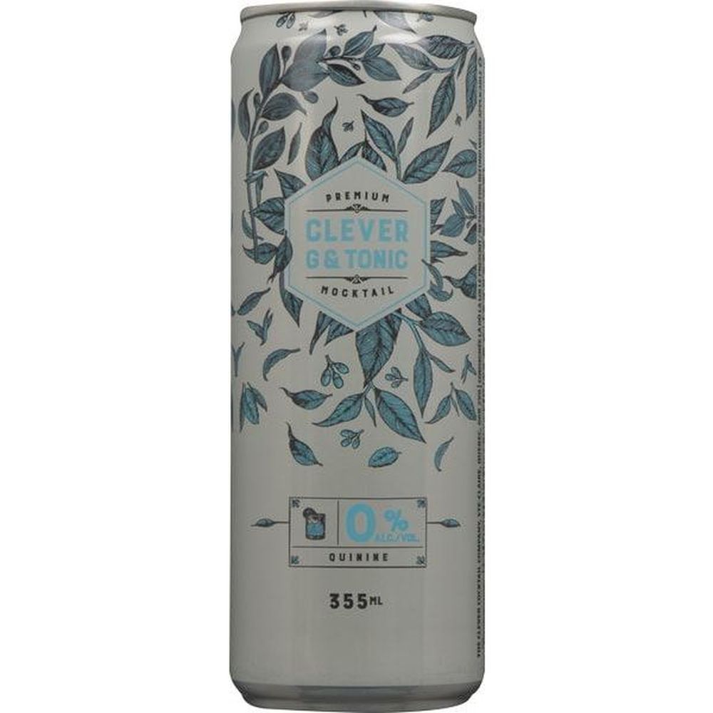 Clever Quinine Gin And Tonic Mocktail, 355 Ml -- 12 Per Case