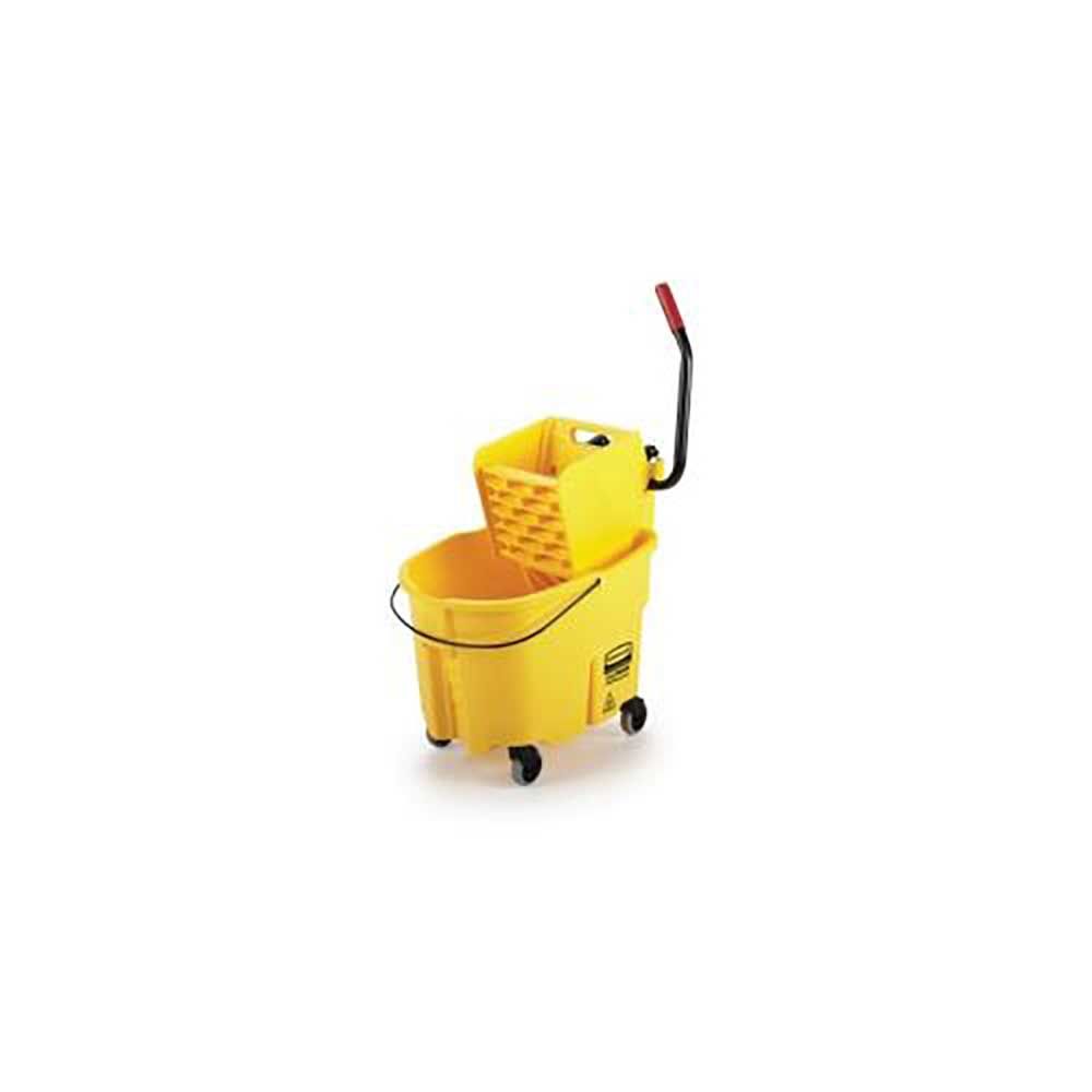 Wavebrake Yellow Side Press Bucket And Wringer - Combo, 35 Qt