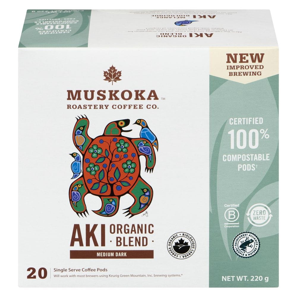 Muskoka Roastery Coffee Aki Organic Blend Coffee, 220 G
