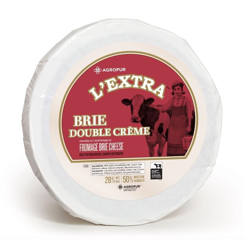 Agropur Signature L'extra Double Creme Brie Cheese, 3 Kg